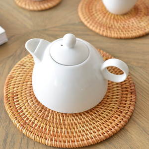 Classic Wholesale Natural <b>Woven</b> Wicker Plate Craft Heat-Resistant Rattan Picnic Flower Vietnam Water Hyacinth <b>Coasters</b> Placemats - Product Image 2
