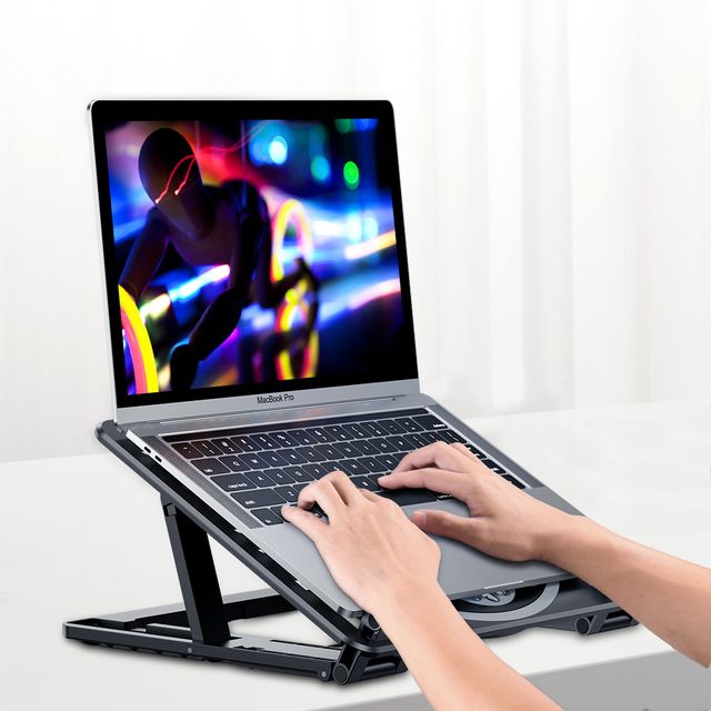 Laptop Cooling Gaming Laptop Cooling Pad,Ergonomic Noetebook Stand With Cooling Fan Plastic Laptop