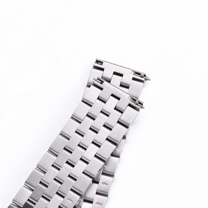 Bracelet de montre JUELONG en acier inoxydable 304L massif, 20 mm 22 mm, bracelet à cinq maillons en métal avec libération rapide - Product Image 3