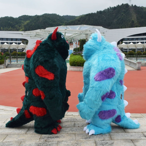 Disfraz de Mascota de Peluche del Monstruo <span class=keywords><strong>Sully</strong></span> de Dibujos Animados para Adultos, Traje de Fiesta de Navidad, Disfraz de Bestia Peluda con Casco Xincheng Personalizado - Product Image 5