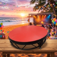 Scène mobile tout-terrain portable pour événements, concerts, spectacles de lumière et divertissements, utilisable en intérieur et en extérieur