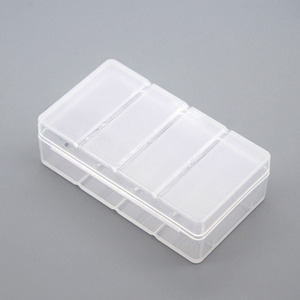 เคสเก็บแบตเตอรี่แบบพกพาสำหรับ Cr123a Cr2 16340 14250กล่องพลาสติกโพลีเมอร์ใส - Product Image 1