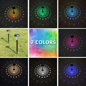 IP65 <b>Waterproof</b> Outdoor RGB Solar Lawn <b>Light</b> Garden Path Patio <b>Light</b> for Yard for Photographic Lighting - Product Image 3