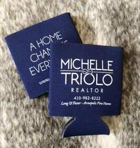 Supports de canettes isothermes en néoprène pour l'immobilier, cadeaux promotionnels d'entreprise - Product Image 1