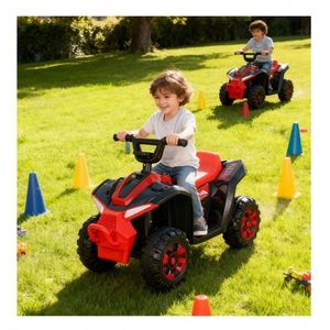 Auto Eléctrico para Bebés Glow Rhythm con Reversa, Ruedas de Plástico Resistentes, Reproductor de Música MP3, Educativo, Batería de 6V4 - Amarillo - Product Image 6