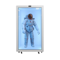 Chambre holographique transparente 3D avec affichage tactile interactif, dotée d'une intelligence artificielle et d'une commande vocale