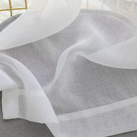 Innermor Dernière Tulle Dentelle Solide Blanc Fenêtre Screening Sheer Rideaux pour Salon Moderne Tulle Sheer Rideaux