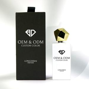 Wholesale Custom <b>Empty</b> Crimp 30ml Square White Perfume <b>Spray</b> <b>Bottles</b> 50ml 100ml Elegant Glass Perfume <b>Bottle</b> with Irregular Lids - Product Image 5