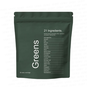 Super Greens Booster, Mezcla de Polvo de Vegetales para Smoothie con Espirulina, Moringa, Hierba de Trigo y Kale, Potenciador de Smoothies, Clorofila - Product Image 1