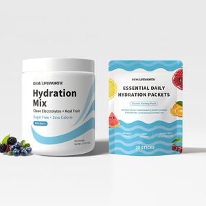 Minuman Energi Vitamin Lifeworth, Suplemen Kesehatan Bubuk Elektrolit Pra-Latihan untuk Mengatasi Dehidrasi, Bersertifikasi GMP - Product Image 3