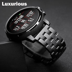 Para <span class=keywords><strong>Samsung</strong></span> <span class=keywords><strong>Galaxy</strong></span> 3 Watch 46mm S3 <span class=keywords><strong>active</strong></span> <span class=keywords><strong>2</strong></span> Reloj inteligente de lujo Banda de metal Correa de muñeca de acero inoxidable - Product Image 2