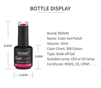 Vernis Gel Sans HEMA Sous Marque, Ensemble 120 Couleurs, Produits Ongles Cosmétiques Salon, Bouteille OEM de Vernis Gel UV