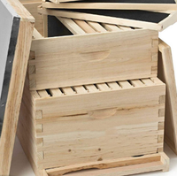 Caja de colmena de madera para herramientas de apicultura doméstica estilo Lang engrosada multicapa