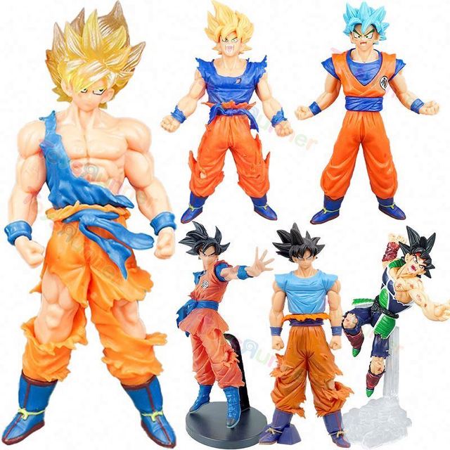 Dragonball Super Saiyan Silver Goku PVC Action Figure Z White Hair Movable Gift Japan Original Packaging Derivatives Unisex All