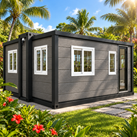 Bâtiment de bureau modulaire préfabriqué en conteneur portable de 20 pieds pour chantier de construction et camp de projet