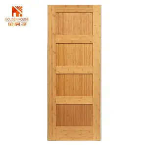 木製ドアカスタム高品質インテリアベッドルーム高級無垢チーク材シングルデザイン無地寝室