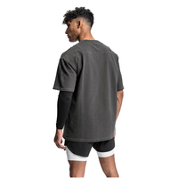 2025 nouveau créateur de mode vêtements pour hommes 100% coton T-Shirt Style chinois bouffée Technique tricoté courte longueur grand surdimensionné