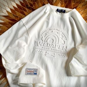 Camiseta de Algodón Pima al por Mayor para Hombre, Camiseta con Estampado Gráfico en Relieve, Camiseta Extra Grande Personalizada con Relieve 3D para Hombre - Product Image 4