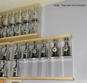 Usine de gros acrylique en bois suspendus mur objets de collection figurines étagères armoire de support pour l'affichage uniquement - Product Image 3