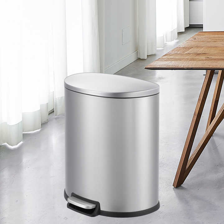 Wholesale 50l Large Capacity Kitchen Foot Pedal Garbage Bin Stainless ...