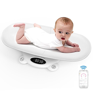 <span class=keywords><strong>120Kg</strong></span> 디지털 아기 체중계 LED 디스플레이 전체 복근 디자인 이동식 기능 배터리 신장 측정 앱 포함 - Product Image 5