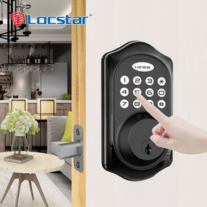 American Style Tuya Smart <strong>Lock</strong> for <strong>Small</strong> Wooden <strong>Door</strong> Combination Electronic Deadbolt with for Bluetooth Remote WiFi Connectivity - Product Image 1