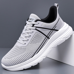 รองเท้าวิ่งตาข่ายแบบ unisex สำหรับฤดูร้อน น้ำหนักเบา ระบายอากาศได้ดี พื้นรองเท้าด้านนอกทำจากยาง พื้นรองเท้าชั้นกลางทำจาก EVA รองเท้ากีฬาใส่สบาย - Product Image 3