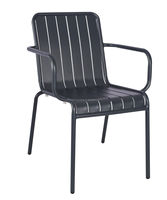 Black Garden Outdoor Klassisches Aluminium Bistro Cafe Fast Food Kaffee Restaurant Esszimmers tuhl