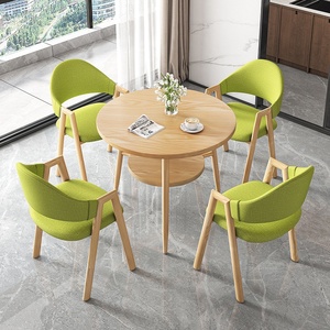 Nouveauté, style moderne et luxueux, options de couleurs, prix bas, vente en gros, ensemble de table et de chaises rondes pour 4 personnes - Product Image 3