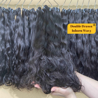 XBL Extensions de cheveux vierges birmans Super Double Drawn, bouclés Water Wave, 100% naturels, lots de mèches, closure et frontal à double trame machine, Chine
