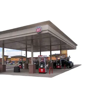 Lf Structuur Staal Geprefabriceerde Tankstation Luifel Bouw