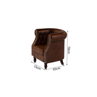 Nouveau design de bar antique discothèque cocktail bistro pub canapé en cuir personnalisé cigare whisky bière canapé ensemble de meubles commerciaux