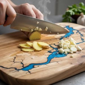 Tabla de cortar de bambú de primera calidad con ranura para jugos, superficie de corte duradera para carne y verduras, disponible para la venta. - Product Image 3