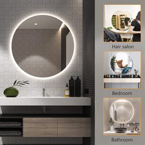 <span class=keywords><strong>Espejo</strong></span> de iluminación <span class=keywords><strong>LED</strong></span> de tocador de baño de forma redonda de 50/60/70/80/90/<span class=keywords><strong>100</strong></span>/110 <span class=keywords><strong>cm</strong></span> para proyectos de Hotel o uso doméstico, novedad - Product Image 2