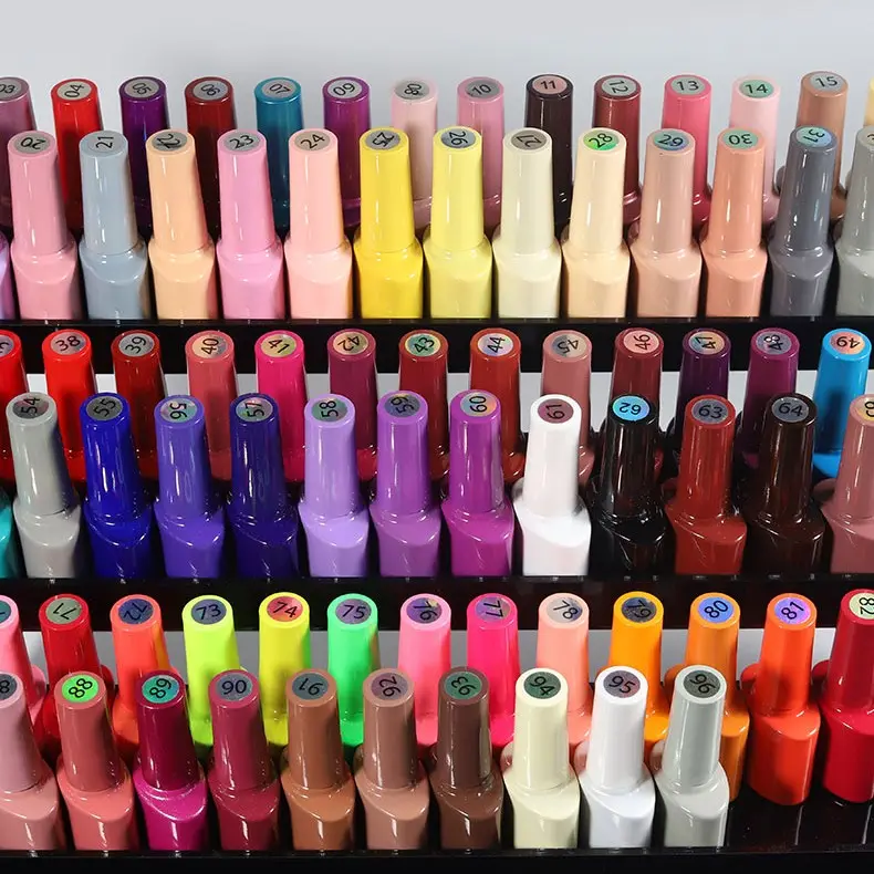 96 Kleuren Gel Nagellak Oem Groothandel Uv Led Gel Polish Private Label Custom Gel Polish Flesjes 7.5Ml