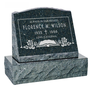 Оптовая продажа от производителя (OEM/ODM): Самые дешевые надгробия из черного гранита, наклонные памятники - Product Image 6