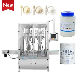 Machine automatique de remplissage de bouteilles de talc, petit lait en poudre volumétrique pour lavage de bébé