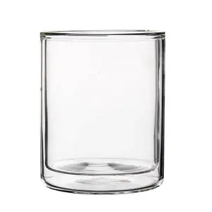 Handgemachtes doppelwandiges Glas aus Boro silikat wein becher
