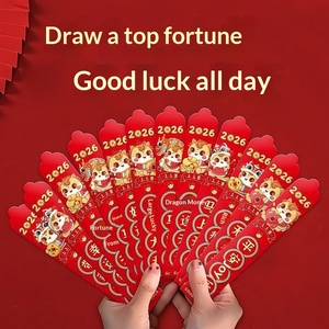 Paquetes de Papel Rojo para Sorteo del Año del Caballo 2026, 12 Cajas, Caja Sorpresa Creativa para el Festival de Primavera, Amuleto de la Suerte, Dinero de Año Nuevo - Product Image 1