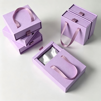Boîtes rigides en papier kraft recyclé en gros avec doublure en mousse pour l'emballage de vêtements et de bijoux