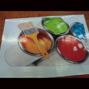 300dx200d khả năng hiển thị cao phản quang PVC biểu ngữ Chất liệu lăng trụ Chất lượng cao in ấn kỹ thuật số tờ - Product Image 4