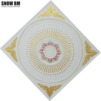 Paneles de yeso decorativos, diseños de techo falso para dormitorio, 60x60cm