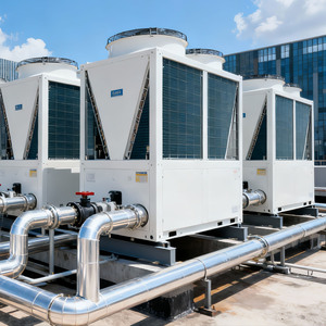 Pompe à chaleur industrielle à double soufflerie de pointe, forte capacité de chauffage, assurant un micro-climat stable à l'intérieur des grandes serres de culture - Product Image 4