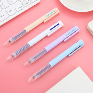 多色笔3合1彩色圆珠笔礼品笔，用于学校和办公室的自定义徽标点击 - Product Image 5