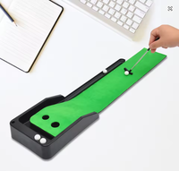 Tapis de putting d'intérieur pour le golf, améliore la précision et la vitesse, mini-tapis de putting, aide à l'alignement pour le golf