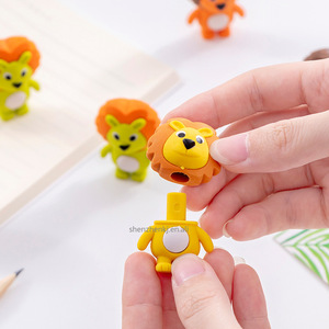 ยางลบรูป3D ใหม่น่ารัก<span class=keywords><strong>รูป</strong></span><span class=keywords><strong>สิงโต</strong></span>สามารถประกอบและทาสีปากกาเครื่องเขียนสร้างสรรค์ - Product Image 4