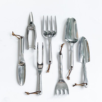 Ensemble d'outils de jardinage en alliage d'aluminium et de magnésium, 7 pièces, pelle pointue pour la plantation de fleurs, modèle TP321