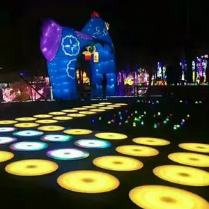 Plancher de danse led arc-en-ciel, x 50CM, discothèque, RGB, avec voix