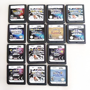 Cartouches de jeux vidéo HeartGold SoulSilver Platinum Pearl Diamond pour DS NDS en anglais, français, allemand, espagnol - Product Image 2