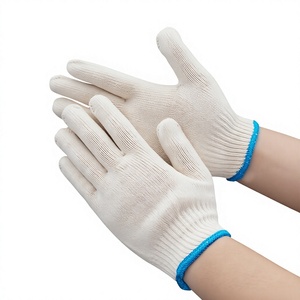 Gants de travail en coton tricoté plat, durables, anti-chaleur, anti-coupure, respirants, avec manchette de sécurité, modèle OMET Glove 227, 7 oz, sans latex - Product Image 1